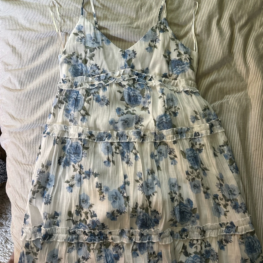 Miami Blue and White Striped Dress